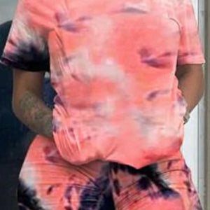 2 piece pink tie die set