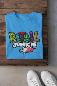Carolina Blue Retail Junkie shirt