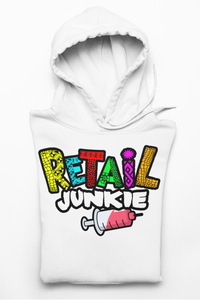 White Retail Junkie Hoodie